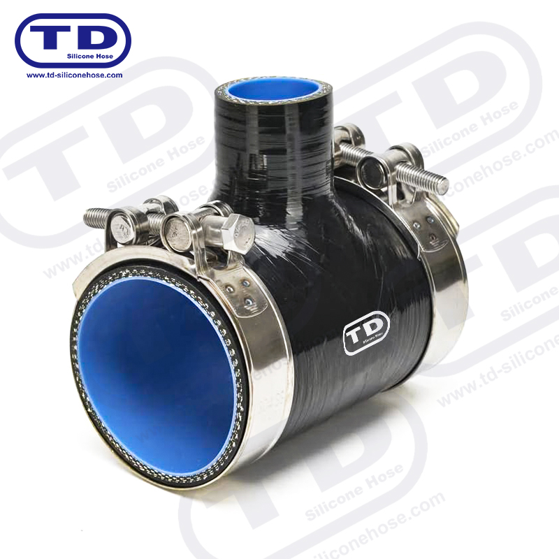 Manguera de silicona en forma de T