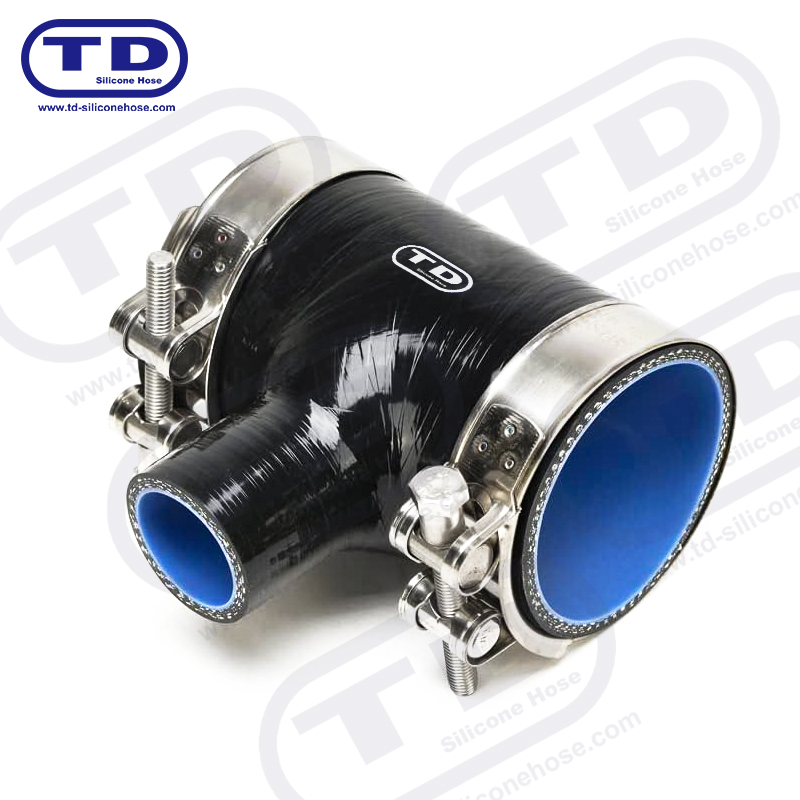 Manguera de silicona en forma de T